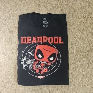 Mens XL Deadpool Black T-Shirt